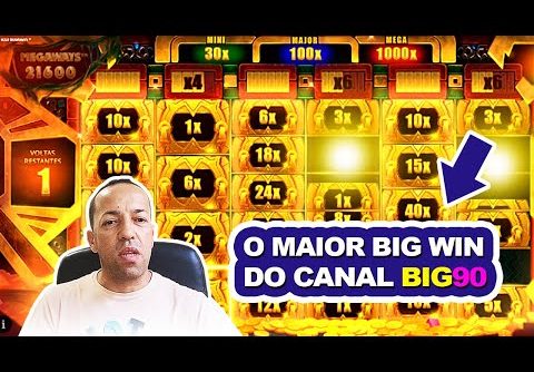 O MAIOR BIG WIN DO CANAL BIG 90 EM 80 DIAS NA SLOT AZTEC GOLD