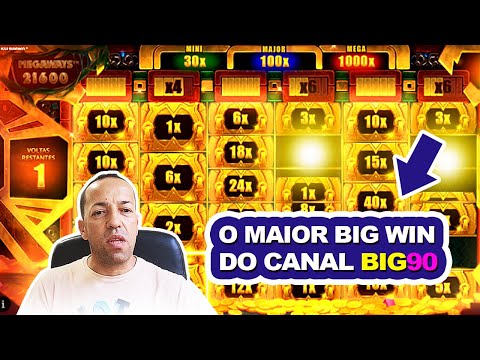 O MAIOR BIG WIN DO CANAL BIG 90 EM 80 DIAS NA SLOT AZTEC GOLD