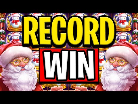 MY BIGGEST RECORD WIN 😮 SANTA’S GREAT GIFTS SLOT 🎁 €50.000 SUPER BONUS OMG‼️