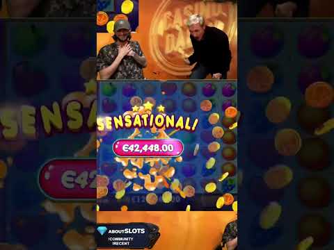 FRUIT PARTY SLOT MEGA WIN 128k€ BY CasinoDaddy #slots #shorts #onlinecasino