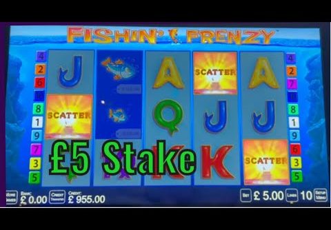 Casino Slots From Leeds – £1,000 Vs Fishin’ Frenzy @ £5 stake . What Will it Pay ?