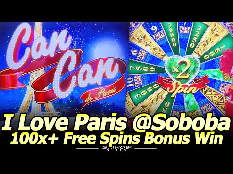 I Love Paris @Soboba! 100x+ Free Spins Big Win Bonus with 6x Love Wheel Trigger!