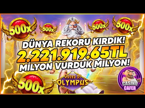 Gates Of Olympus | SLOT DÜNYA REKORU 2.5 MILYON VURDUK!