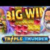 Mega EPIC Big WIN 💥 Triple Thunde 💥 New Online Slot Win – Tom Horn Gaming – All Functions