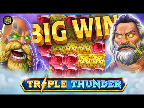 Mega EPIC Big WIN 💥 Triple Thunde 💥 New Online Slot Win – Tom Horn Gaming – All Functions