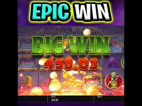 GENIE JACKPOTS SLOT 🔥 MEGA BIG WIN 🤑 €200 MAX BET OMG‼️ #shorts