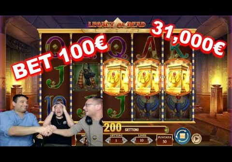 💥 31.000€ BIG WIN!!! LEGACY OF DEAD ☠️ BET MAX GIOCATE PAZZE EXESLOT SLOT ONLINE