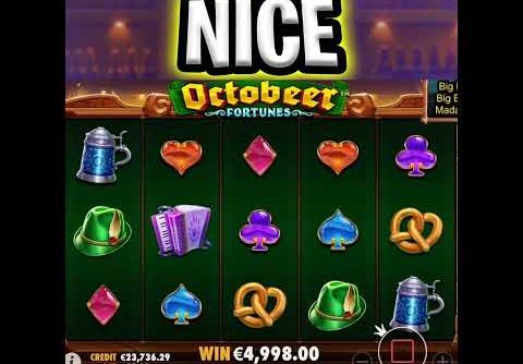 OCTOBEER SLOT MASSIVE JACKPOT 🤑 BIG WIN‼️ #shorts