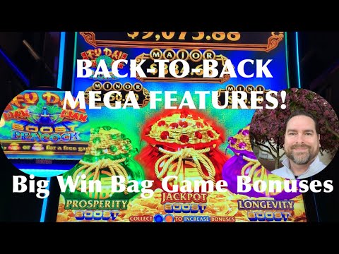 Boost Mega Features on Back-to-Back Spins on the Fu Dai Lian Lian Peacock Slot Machine! Big Wins!!!