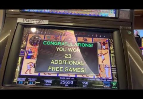 PHARAOHS FORTUNE RETRIGGER 5X MULTIPLIER RARE MASSIVE BIG WIN SLOT MACHINE BONUS