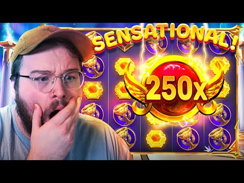 I HIT THE ULTRA RARE 250X ON GATES OF OLYMPUS! (BASE SPIN!)