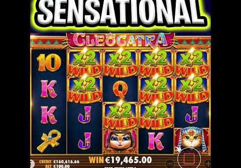 CLEOCATRA SLOT 🔥 THE ULTIMATE WILD SETUP 🤑 MEGA BIG WINS €100 MAX BET‼️  #shorts