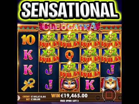 CLEOCATRA SLOT 🔥 THE ULTIMATE WILD SETUP 🤑 MEGA BIG WINS €100 MAX BET‼️  #shorts