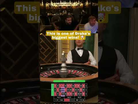 This is one of Drake’s biggest wins! 🤯 #drake #roulette #gambling