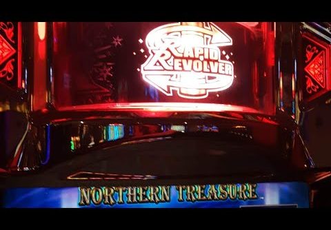 Konami Rapid Revolver Northern Treasure slot- Free Games feature with BIG win!- Seneca Allegany