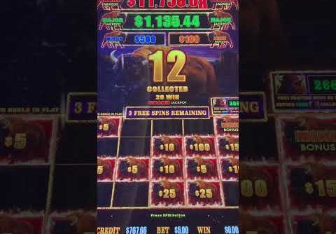 BUFFALO LINK CAME THROUGH WITH A BIG WIN BONUS #slots #casino #buffalolink #shorts