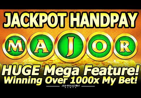 JACKPOT HANDPAY! Won the MAJOR Jackpot in a HUGE Mega Feature Bonus on Fu Dai Lian Lian Boost Tiger!