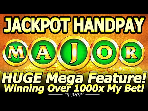 JACKPOT HANDPAY! Won the MAJOR Jackpot in a HUGE Mega Feature Bonus on Fu Dai Lian Lian Boost Tiger!