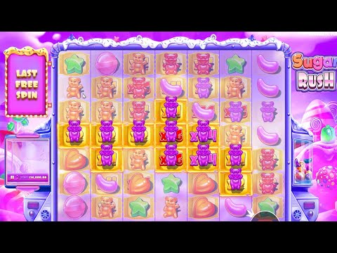 SUGAR RUSH – BONUS BUY HIT 11 PURPLE BEARS – BIG WIN CASINO SLOT ONLINE GAME