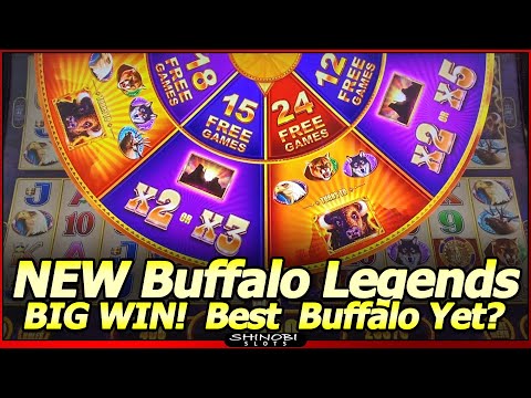 Buffalo Legends Edition Slot Machine – BIG WIN Free Spins Bonus in NEW Aristocrat Legends slot!