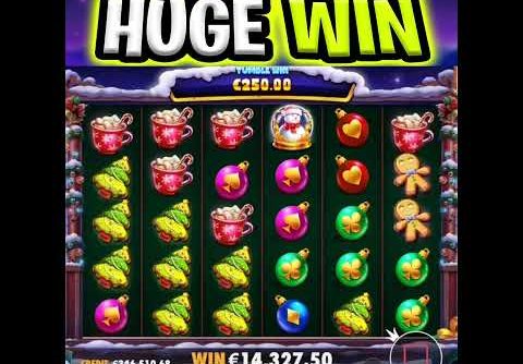 WAIT FOR THE MEGA JACKPOT BIG WIN 🤑 SANTA’S GREAT GIFT SLOT‼️ #shorts