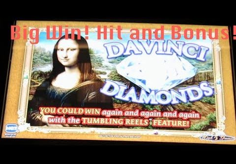 Davinci Diamonds Slot Machine Bonus- Big Win!