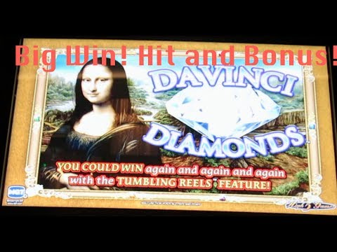 Davinci Diamonds Slot Machine Bonus- Big Win!