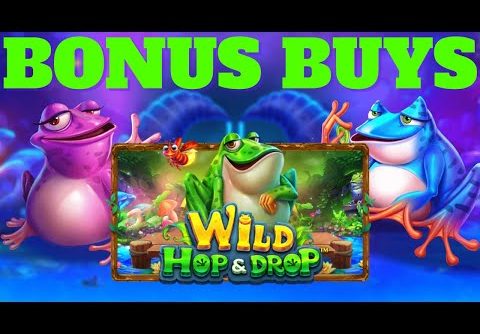 *5 BONUS BUYS* NEW SLOT WILD HOP & DROP BUT CAN WE GET A BIG WIN?