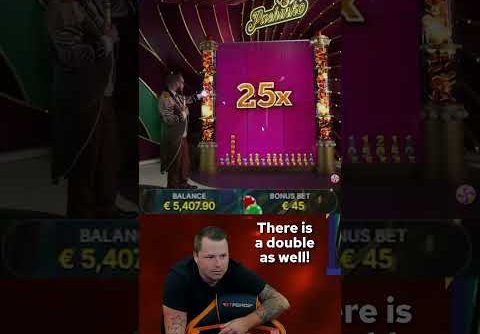 Crazy Time Big Win Pachinko With 25X Top Slot #shorts #casino #youtubeshorts