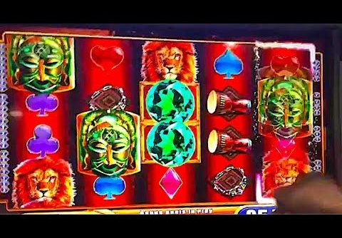 MEGA BIG WIN!!! King of Africa WMS Slot Machine Bonus Win!