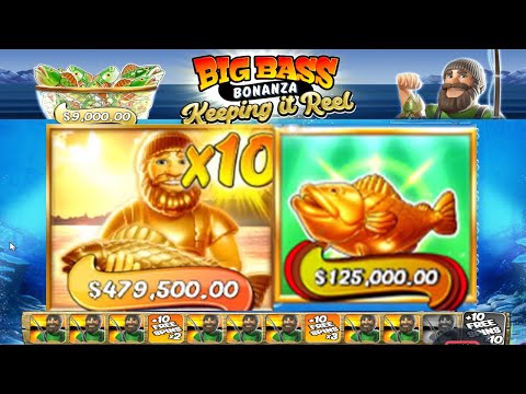 BIG BASS BONANZA – KEEPING it REAL – NEW RECORD – HUGE GOLDEN FISHERMAN with 10X MULTIPLIER BIG WIN