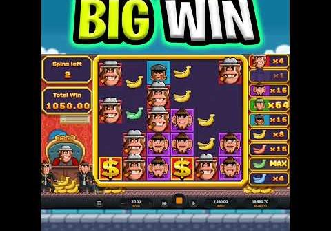 BANANA TOWN SLOT 🍌 MEGA BIG WIN 🔥 THE BEST SPIN EVER OMG MUST SEE‼️ #shorts