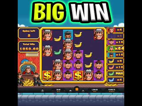 BANANA TOWN SLOT 🍌 MEGA BIG WIN 🔥 THE BEST SPIN EVER OMG MUST SEE‼️ #shorts