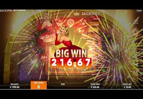 HUGE WIN ON BETTY BONKERS BY QUICKSPIN!!! 💰NEW SLOT!