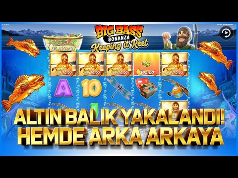 Big Bass Bonanza Keeping It Real | Altın Balık Yakalandı💪 | Hemde Arka Arkaya :))