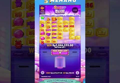 MAX WIN SUGAR RUSH SLOT⁉️ MEGA BIG WIN BONUS OMG 😮 #shortsvideo