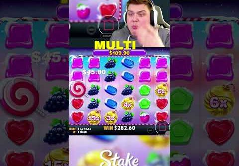 SWEET BONANZA XMAS INCREDIBLE WIN!! (BONUS BUYS) #slots #casino #sweetbonanza #shorts