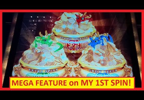 1st Spin → MEGA FEATURE! Triple Coin Treasures Slot – HOT NEW GAME!