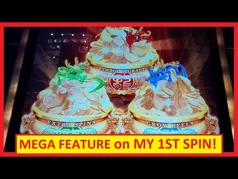 1st Spin → MEGA FEATURE! Triple Coin Treasures Slot – HOT NEW GAME!