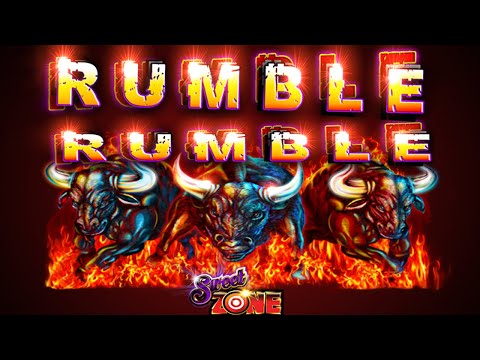 SUPER BIG WIN! FULL SCREEN OF WILDS on RUMBLE RUMBLE SLOT MACHINE POKIE