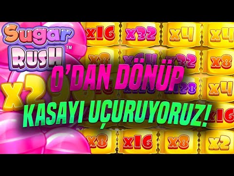 SUGAR RUSH | BİTTİK DERKEN ÇOK SAĞLAM GERİ DÖNÜYORUZ! | SLOT OYUNLARI Big Win