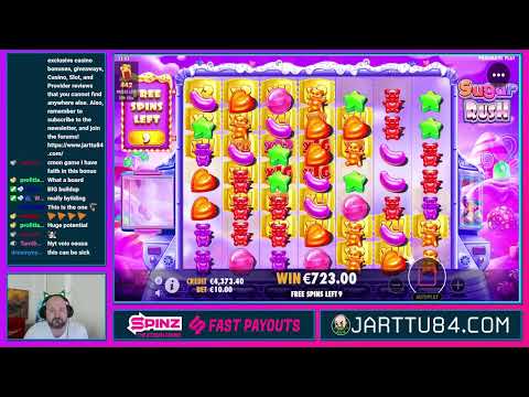 Super Big Win From Sugar Rush Slot!!