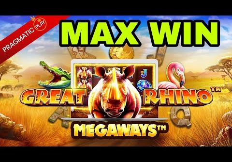 GREAT RHINO MEGAWAYS MAX WIN ×15000🤑🔥 حساب احد متالعين