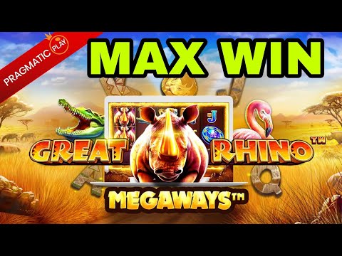 GREAT RHINO MEGAWAYS MAX WIN ×15000🤑🔥 حساب احد متالعين