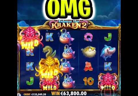 RELEASE THE KRAKEN 2 😵 SLOT MEGA BIG WIN 🔥 FREE SPIN SUPER BONUS‼️ #shorts