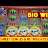 Retriggers → BIG WIN! Pop’N Pays Piñatas Ole and Sweet Spin Slots!