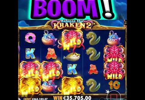 RELEASE THE KRAKEN 2 🐙 SLOT MAX BET 🤑 EPIC BIG WIN OMG THIS IS THE ONE‼️ #shorts