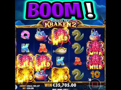 RELEASE THE KRAKEN 2 🐙 SLOT MAX BET 🤑 EPIC BIG WIN OMG THIS IS THE ONE‼️ #shorts