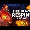 RED WIZARD SLOT 🧙 FIRE BLAZE RE-SPINS & BIG WIN