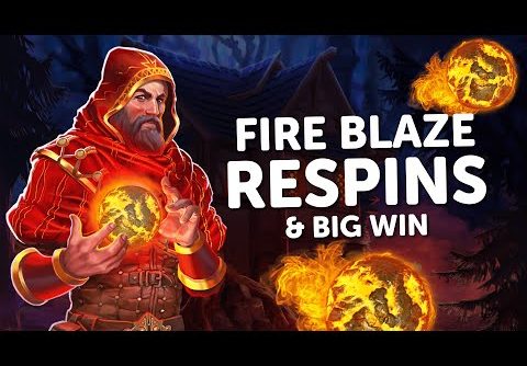 RED WIZARD SLOT 🧙 FIRE BLAZE RE-SPINS & BIG WIN